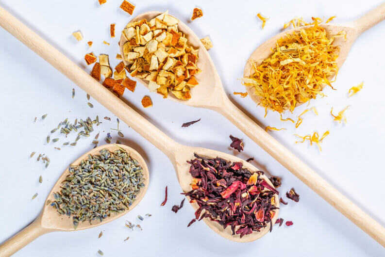 Tea Blends with Flowers