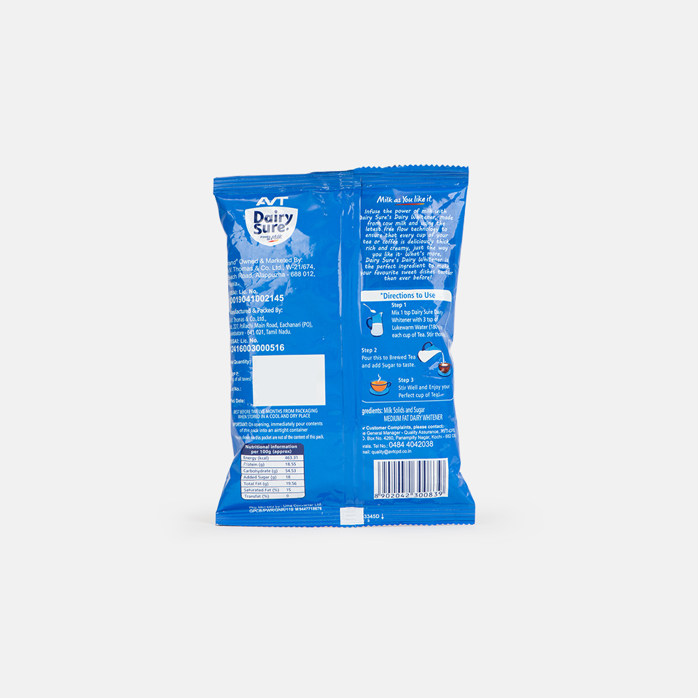 Details of Dairy Sure Dairy Whitener 400g Details of Dairy Sure Dairy Whitener 400g