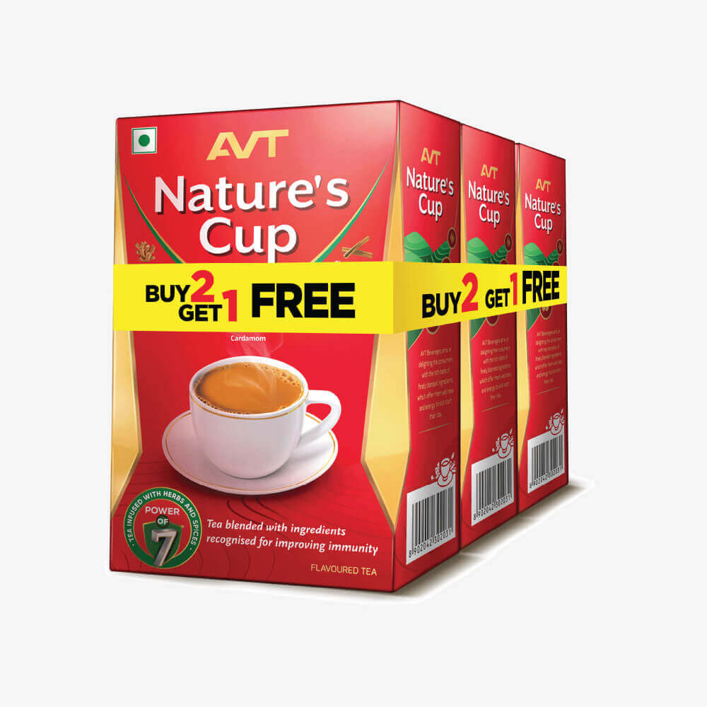 Nature’s Cup Cardamom Tea 3-pack with Buy 2 Get 1 Free offer