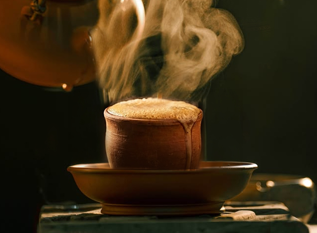Tandoori chai served in a hot clay kulhad with smoky aroma